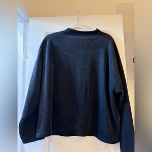 Madewell Black half neck top